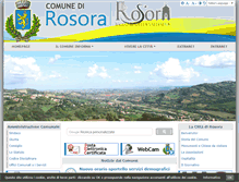Tablet Screenshot of comune.rosora.an.it